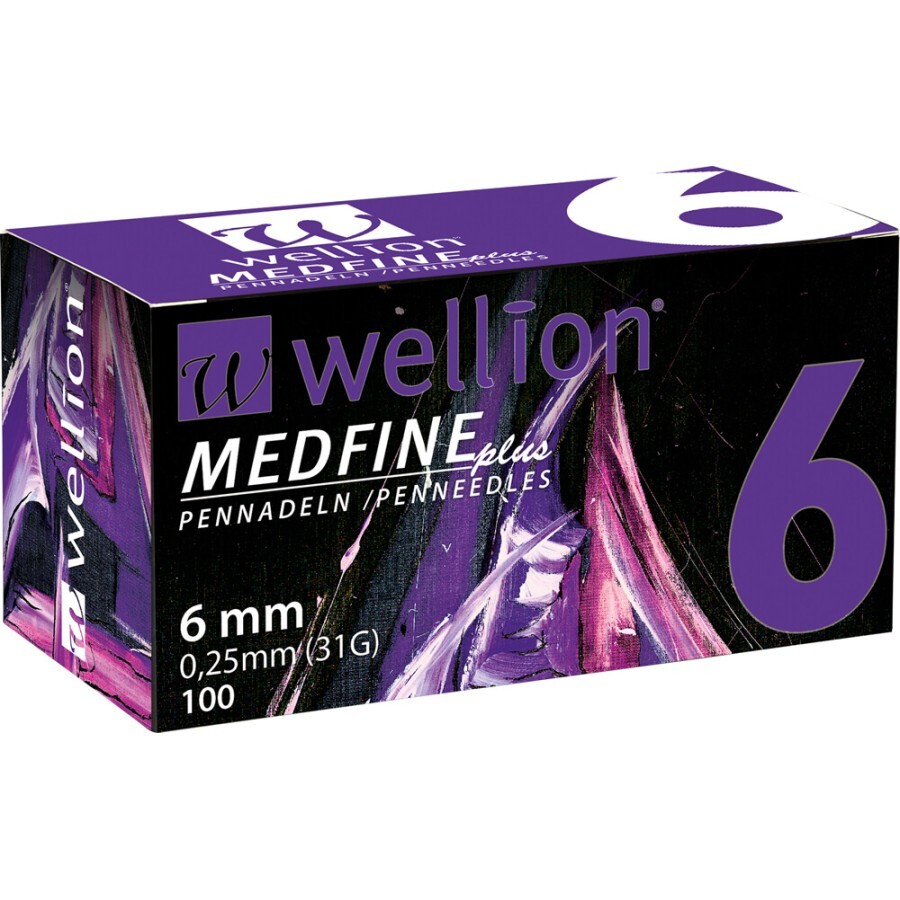 Голки для шприц-ручок Wellion MEDFINE plus 31G (0,25 х 6 мм) 100 од.